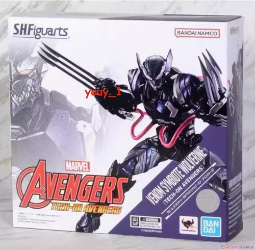 1PC New Bandai S.H.Figuarts Venom Symbiote Wolverine Avengers Action Figure Gift - Picture 2 of 5