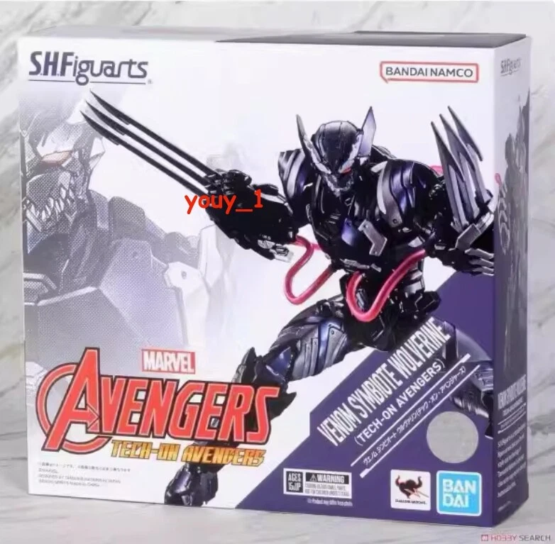 1 pieza Nueva Figura de Acción Bandai S.H.Figuarts Venom Symbiote Wolverine Avengers Regalo Foto 2 de 4