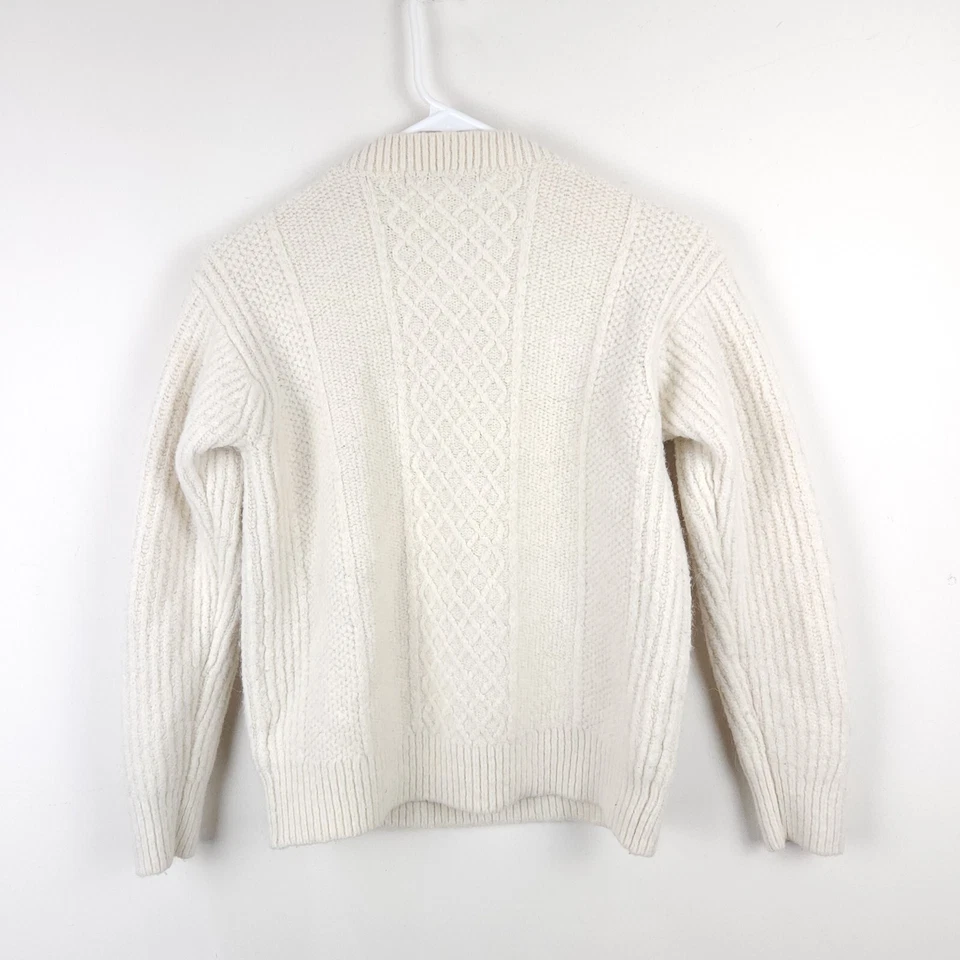 Suéter Ines De La Fressange Para Mujer Mediano Blanco Crema Uniqlo Lana Tejido Alpaca Foto 2 de 4