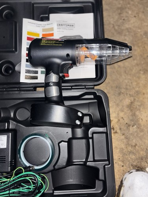 #ad Craftsman Electric Powder Coat Spray Gun 2 CANISTER Metal Tin Finisher car paint $100.00