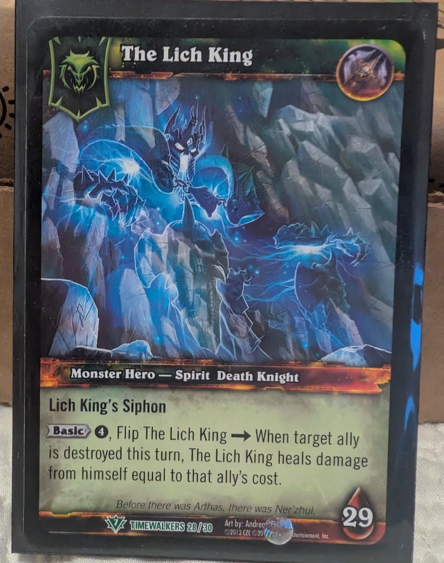 World of Warcraft TCG Rare Individual Collectible Card Game Cards for sale 