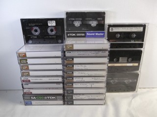 Lot of 24 used TDK Type II Cassette Tapes various models