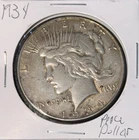 1934 Peace Silver Dollar 90% SILVER