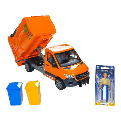 Bruder 02682 Müllfahrzeug   Müllauto Müllabfuhr LKW   Ausstellungsstück