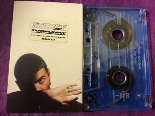 GEORGE MICHAEL "Too Funky" STILL SEALED AUSSIE 'HALF BLUE' 1992 CASSETTE SINGLE - Image 3 of 4