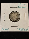 1900 Barber Dime Circulated “925005”  United States 10c Silver