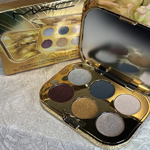 MAC Treasured Eye Shadow Palette X 6 - ALL THE RICHES - Dazzle - NIB Free Ship