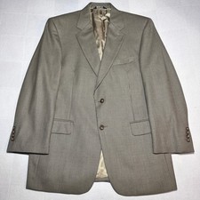 Jos A Bank Sport Coat Mens 42R Signature Wool Micro Houndstooth Gordon Tan Brown