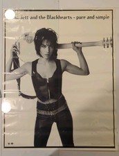 Joan Jett And The Blackhearts Pure And Simple 1994 Promotional Poster 24 X 30