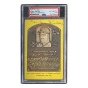 Duke Snider Signed 4x6 Brooklyn Dodgers HOF Plaque Card PSA/DNA 85026268 - Image 3 of 4