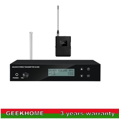 ANLEON S3 626-662MHz Wireless In-Ear Monitor System Stereo Transmitter +Receiver