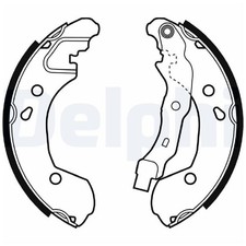 Bremsbackensatz hinten für Renault Modus-Grand F/JP0 | 23905938