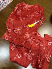 Girls Red Cat  Jack Cozy Pajama Set 10 NWT