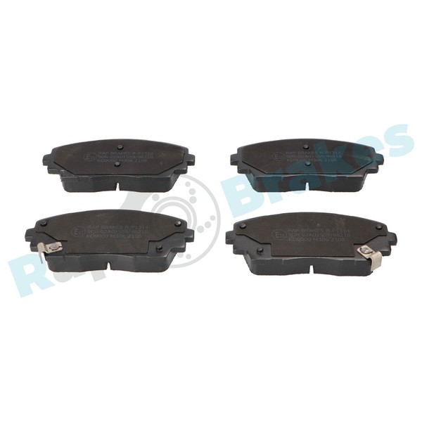 RAP Brakes Bremsbelagsatz Scheibenbremse R-P1314 FüR KIA Picanto 2 TA Fuel LPG-image