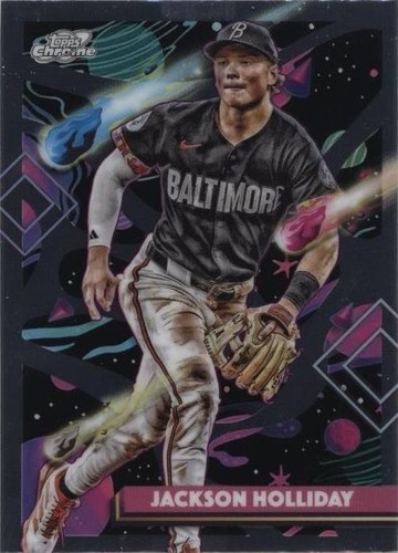 2025 Topps Chrome Platinum Jackson Holliday Gold SP #/50 Orioles 