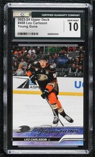 2023-24 Upper Deck Series 2 Young Guns Leo Carlsson #468 CGC 10 Gem Mint 12fd