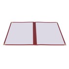 WeChef 30 Nontoxic Restaurant Menu Cover 8.5x11 2 Page 4 View Double Fold Stitch — photo 1