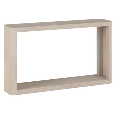 Kellan 52 In. Alder White Rectangle MDF Top Console Table