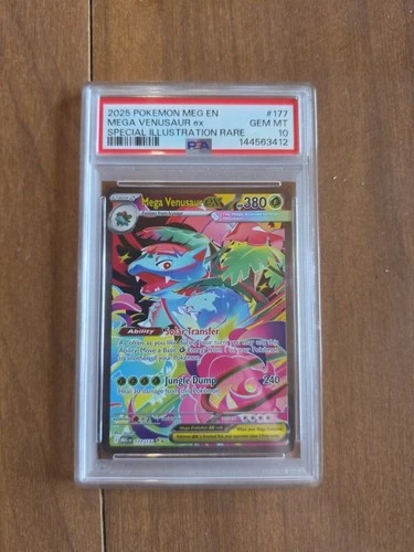 2025 POKEMON MEG EN-MEGA EVOLUTION #177 MEGA VENUSAUR EX PSA 10