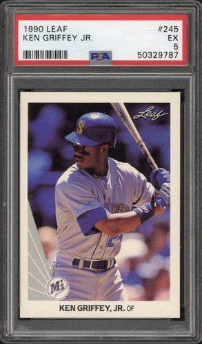 1990 Leaf Ken Griffey Jr. #245 PSA 5 Excellent HOF Seattle Mariners