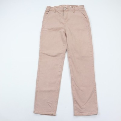 Old Navy Jeans Womens 6 Sky Hi Straight Buckle Back Pink Stretch High Rise Denim