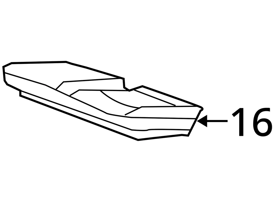 FITS 2009 GMC ACADIA COVER R/SEAT CUSH PAD *LT 25999237 - NEW OEM 25999237 - Image 3 of 3