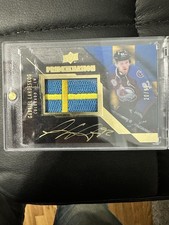2015-16 UD Black Pride of a Nation Flag 20/99 Gabriel Landeskog #PN-LA Auto a1h