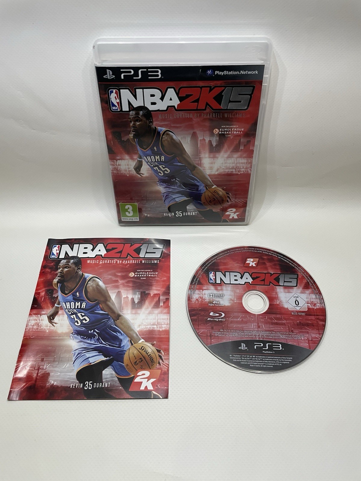 🏀NBA2K15 PlayStation 3 PS3 - Manual Included🏀