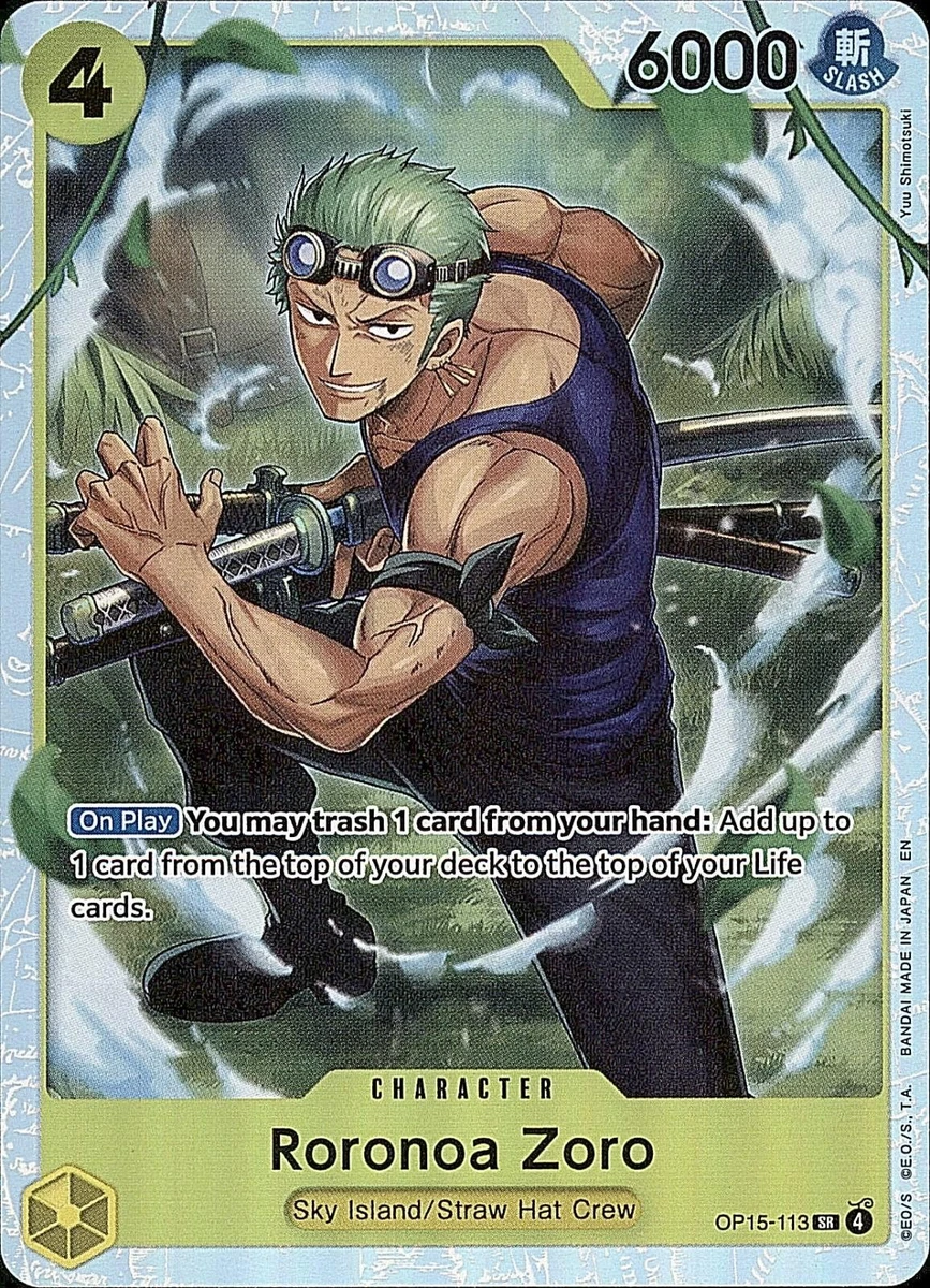Roronoa Zoro OP15-113 Adventure on Kami's Island for sale | eBay