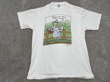 VINTAGE Shoebox Greetings Maxine Shirt Mens XL White Funny Cartoon Graphic 90s