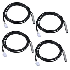 4PCS 10K Temperature Sensor Probe Stainless Steel 1 M NTC Thermistor Temp 10K 