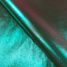 Iridescent Tissue Lam  Fabric  Two-Tone Green  Red Metallic  45" By The Yard
