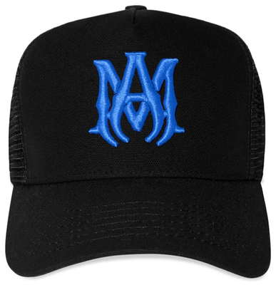 新品 AMIRI MA LOGO TRUCKER HAT AMIRI MA Logo Trucker Hat Cap Black/Green Men's - SS22 - US