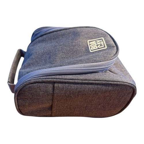BOACAY Borsa da Toilette da Viaggio Appesa per Donna e Uomo, Borsa per Trucco e Doccia Viola - Foto 4 di 6