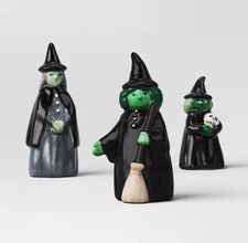 3pc Ceramic Mantle Witch Decorative Accent Set - Hyde and EEK! Boutique (NEW)