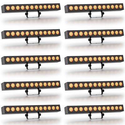 12 LED RGBWA+UV Wall Wash Light Battery DMX512 Stage DJ Party Disco Bar Light