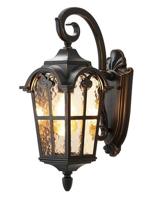 Outdoor Wall Light Fixtures, Black Roman Exterior Wall Lantern, Porch Light