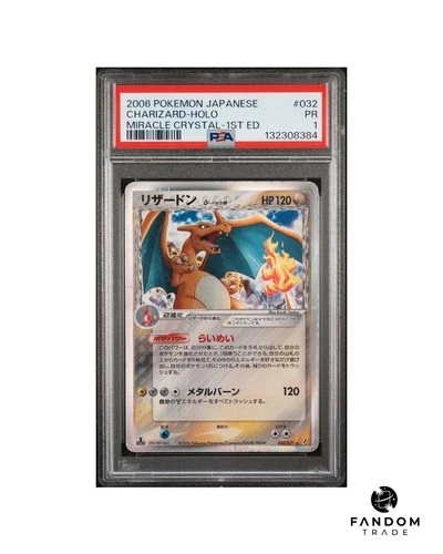 PSA 1 Charizard Delta Species Holo 1st Edition 032/075 Pokemon Micacle Crystal