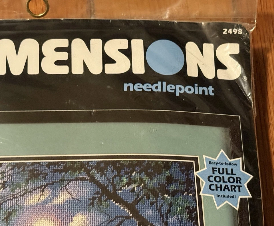 Vintage Dimensions Needlepoint Moonlit Tide No 2498 16" x 12" Anthony Casay NEW - Image 3 of 4