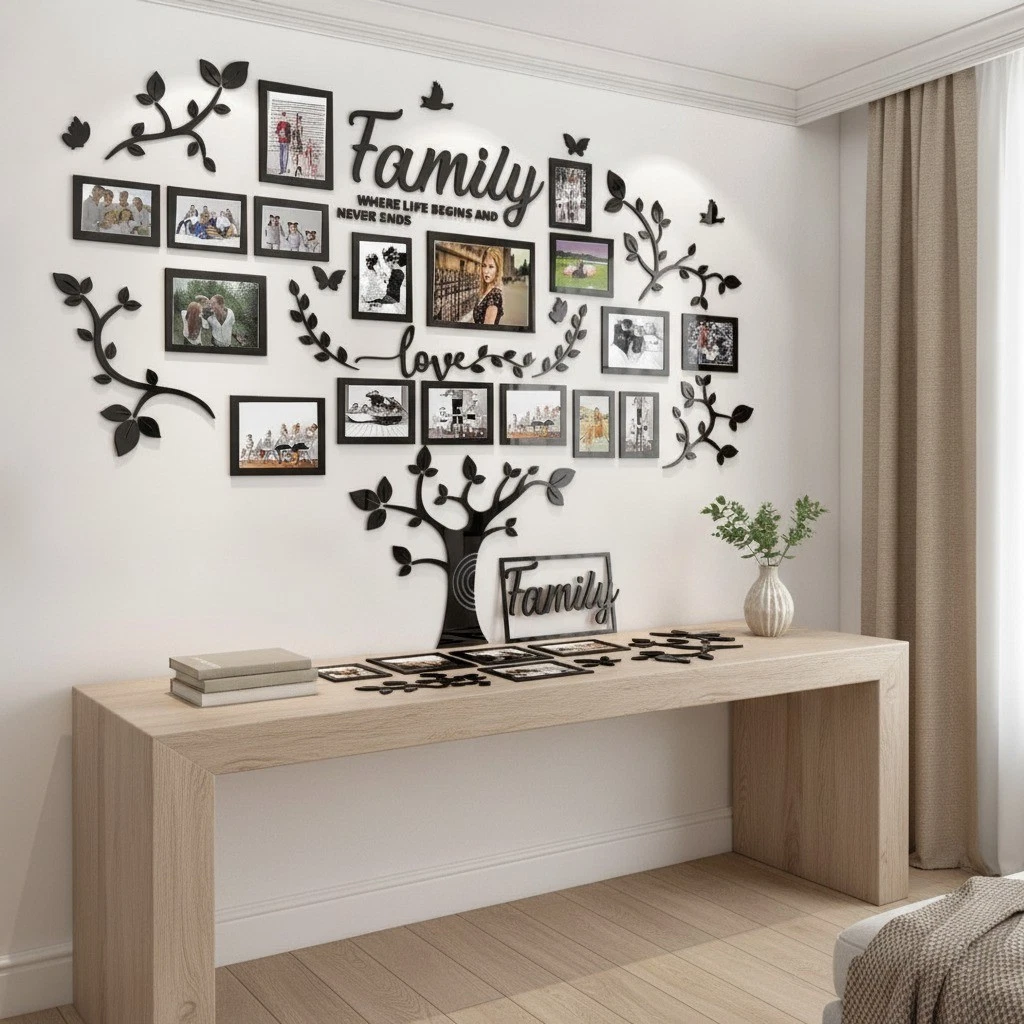 Acrylic Rectangle Multi-Photo/Collage Frame Picture Frames for