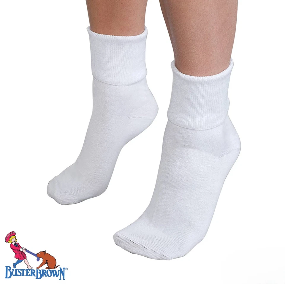 Calcetines marrones 100 % algodón tobillo buster para mujer - suaves, transpirables, elegantes cómodos Foto 3 de 4