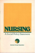 Profession infirmière 1980, déclaration de politique sociale des infirmières, association des infirmières Am