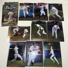 1999 Topps Super Chrome Lot Of 9 Derek Jeter Tony Gwynn Barry Bonds Greg Maddux