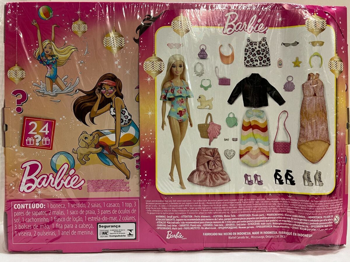 Kit De Roupas Vestidos Casaco e Sapatos Para Bonecas Barbie em