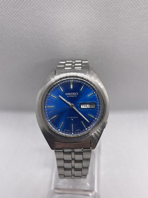 Vintage Seiko 6109-8009 Stainless Steel Watch with Beautiful Blue Dial |  eBay