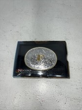 New Women  s Nocona Gold Silver  F  Belt Buckle. 37572-F A-116