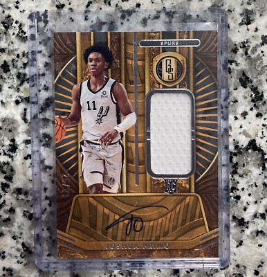 2021-22 Panini Chronicles Gold Standard RPA #/99 Joshua Primo Rookie Auto RC