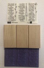 Rubber Stamp STAMPIN UP Sidekick Sayings UNUSED 2007 Wooden Retired Quotes