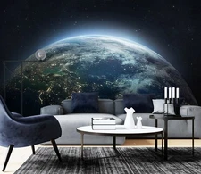 3D Cosmic Earth 537NA Wallpaper Wall Murals Removable Wallpaper Ava
