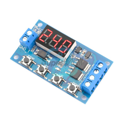 12V 24V Digital Trigger Cycle Timer Delay Switch Dual MOS Tube Control Module